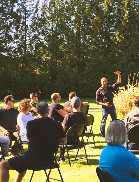 Satyen Raja teaching at EO event