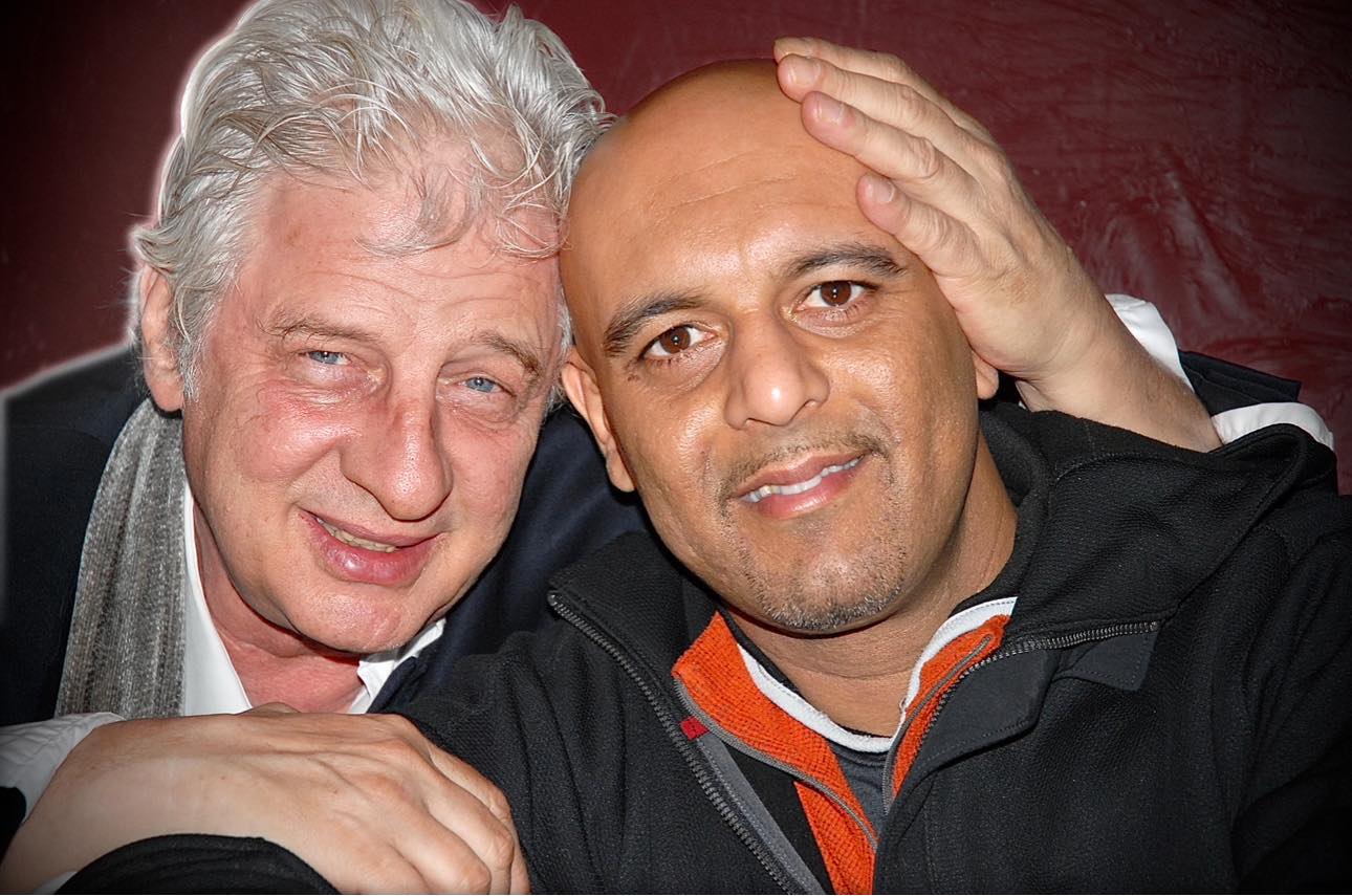 Satyen Raja with Stuart Wilde